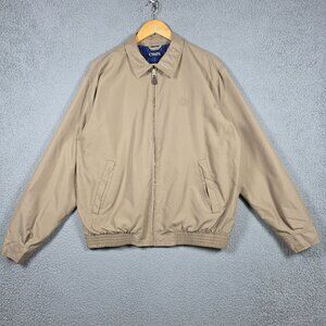Vintage Chaps Jacket Mens Size Medium Full Zip Collared Bomber Relaxed Ribbed